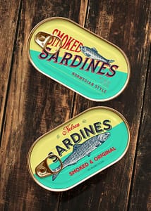 smoked sardines